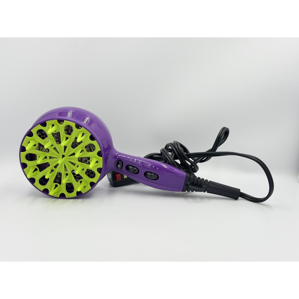 Bed Head TIGI Curls in Check Diffuser Hair Dryer Purple Green 1875W